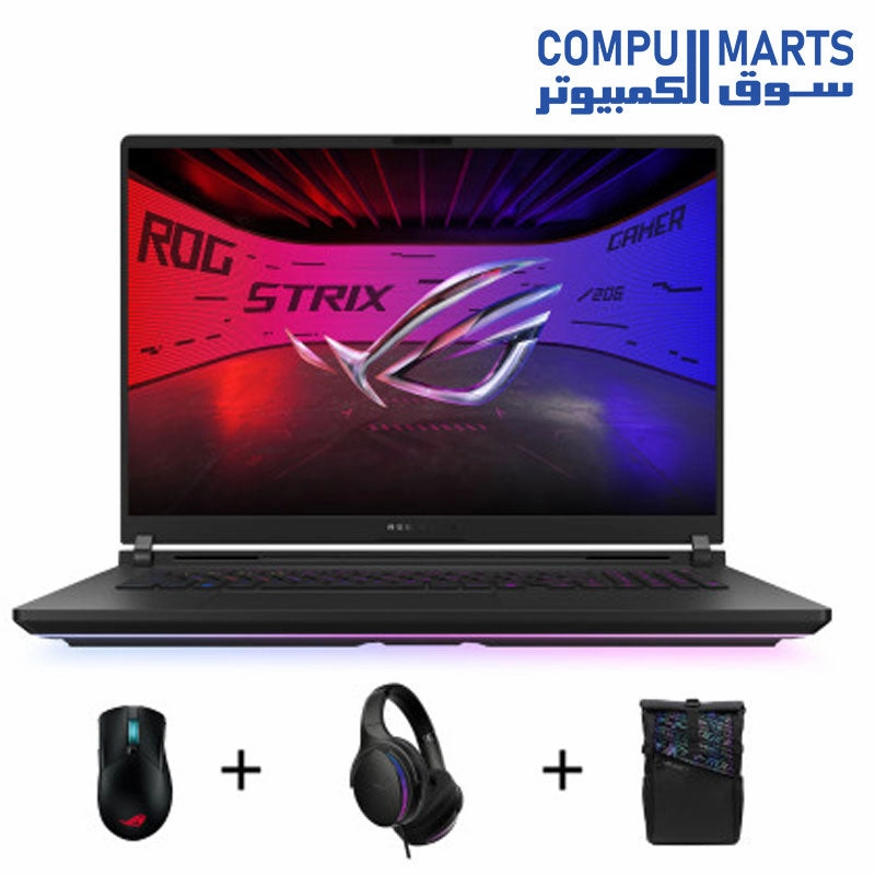 ROG Strix SCAR 18 (2025) GAMING LAPTOP, G835LW-AI642W ,Intel Core Ultra 9 Processor 275HX, NVIDIA GeForce RTX 5080 16GB, 64GB DDR5, SSD 2TB, 18-inch, WQXGA motherboard,pc