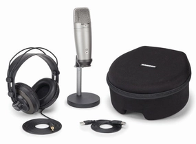 Samson Audio Pro Podcasting Pack noise cancelling headphones, bluetooth earbuds