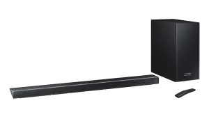 Samsung 3.1.2CH 330W Soundbar with Subwoofer - HW-Q70R/ZC tv wall mount, 55 inch tv