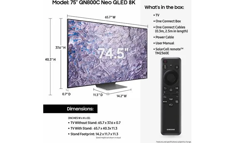Samsung Neo QLED QN800C TV Screen
