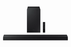 Samsung 410W 2.1ch Soundbar w/Dolby 5.1 / DTS Virtual:X - HW-A550 tv wall mount, 55 inch tv