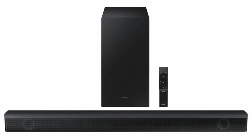 Samsung 410W 2.1ch Soundbar with Dolby Audio and DTS Virtual:X - HW-B550/ZC tv wall mount, 55 inch tv