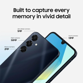 Samsung Galaxy A16 5G SM-A166 128GB Unlocked Android Smartphone, Large 6.7" AMOLED Display, Super Fast Charging, Expandable Storage, Blue Black Cell Phone