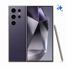 Samsung SM-S928UZVEXAA Galaxy S24 Ultra 256GB Unlocked Android Cell Phone with 200MP Camera, Titanium Violet Cell Phone