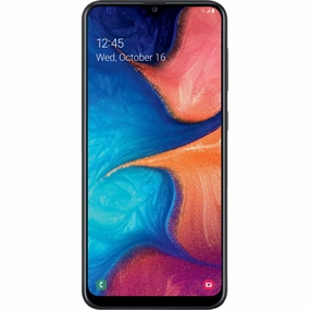 Samsung STSAS205DCPWP (SM-S205DL) Galaxy A20 6.4" Black 32GB 4GB RAM Straight Talk Cell Phone