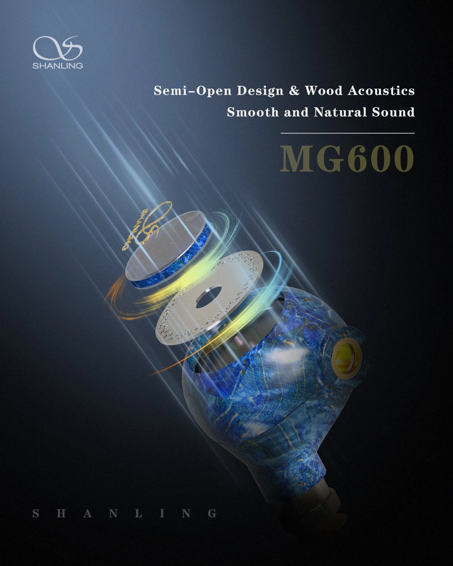 Shanling MG600 In-Ear Monitors (Blue) (Call/Email For Availability)