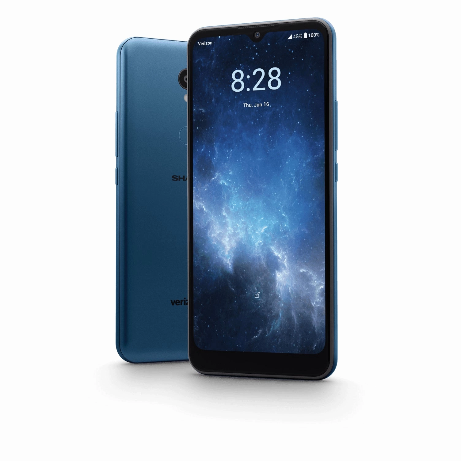 Sharp STTM21VAPP Verizon Rouvo V, 32GB Prepaid Smartphone, Turquoise