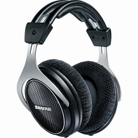 SHURE SRH1540BK Premium Closed-Back Headphones studio headphones, open back headphones