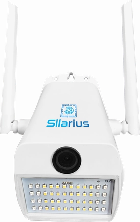 Silarius SIL-LIGHTSWIFI2MP28 WiFi, APP enabled, fixed, 2MP full HD, Alarm lights, Outdoor camera, 2-Way Audio - 2.8mm lens