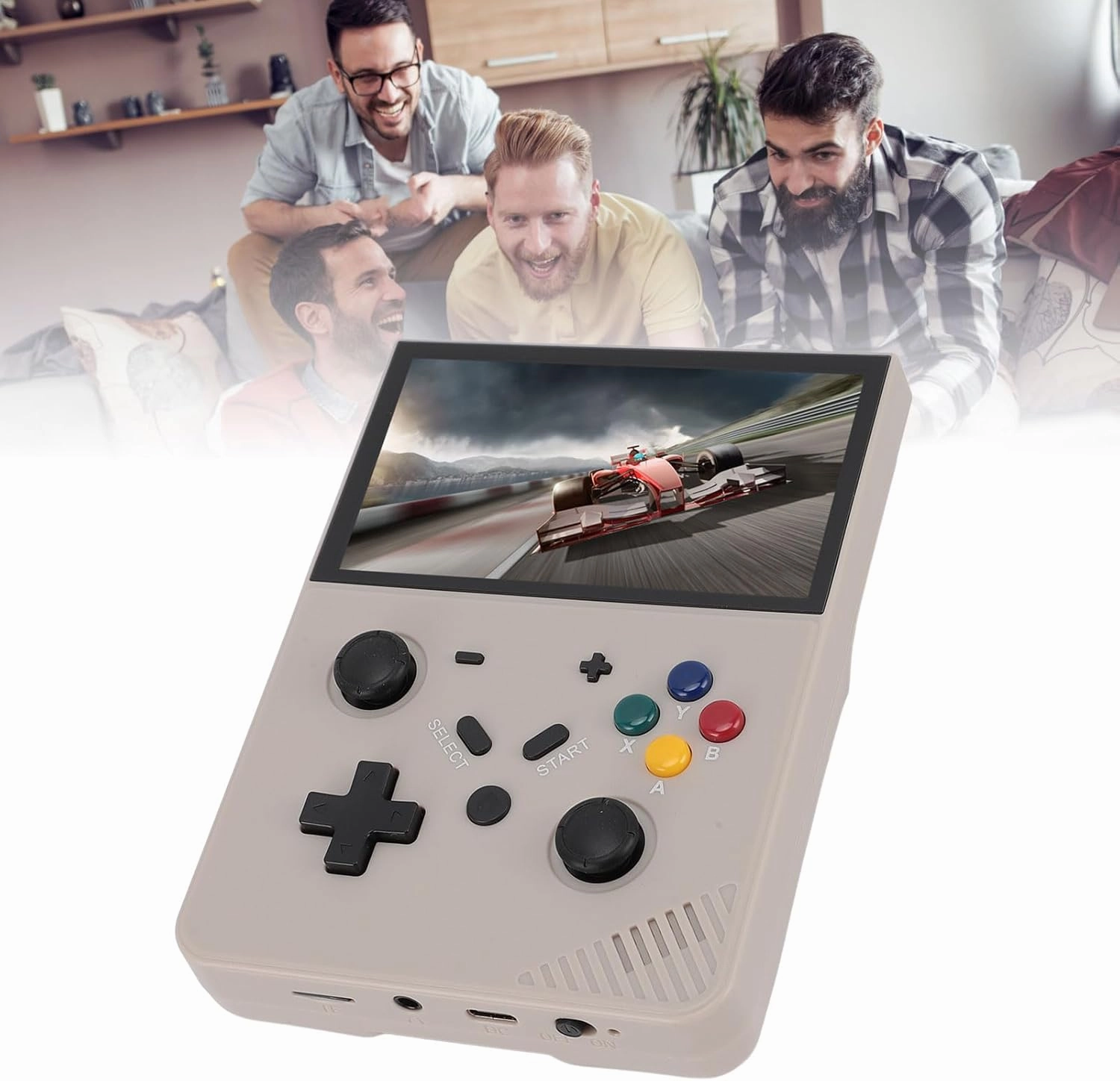 SJGAM Retro Handheld R43 PRO Video Game Console 4.3 Inch 4K Screen Portable Pocket Video Player 64GB