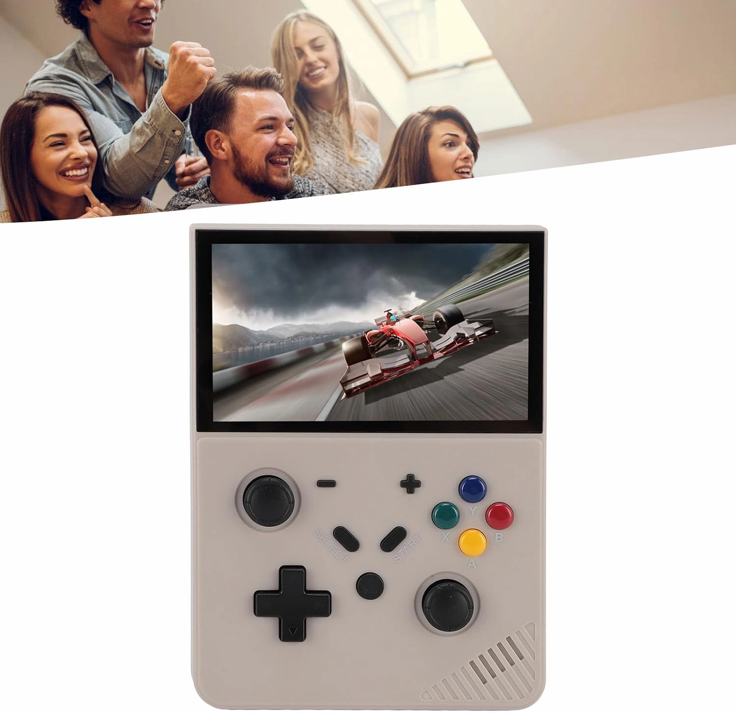 SJGAM Retro Handheld R43 PRO Video Game Console 4.3 Inch 4K Screen Portable Pocket Video Player 64GB