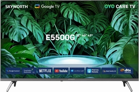 Skyworth LED TV 43Inch 4K, Smart Google TV, 2HDMI & 2USB tv stand, curved tv