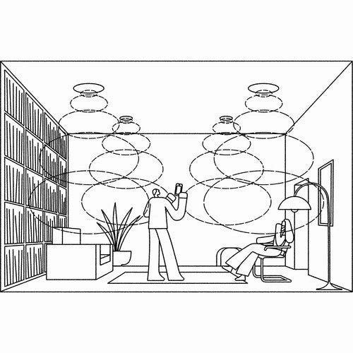Sonos by Sonance INCLGWW1 Architectural 6-1/2" Passive 2-Way In-Ceiling Speakers (Pair) White