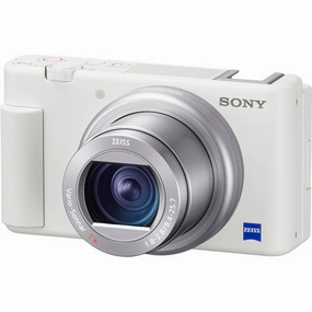 Sony Alpha ZV-1 Compact Vlogging Camera - White dslr camera