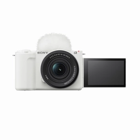 Sony Alpha ZV-E10 II Mirrorless Camera with 16-50mm Lens - White digital camera