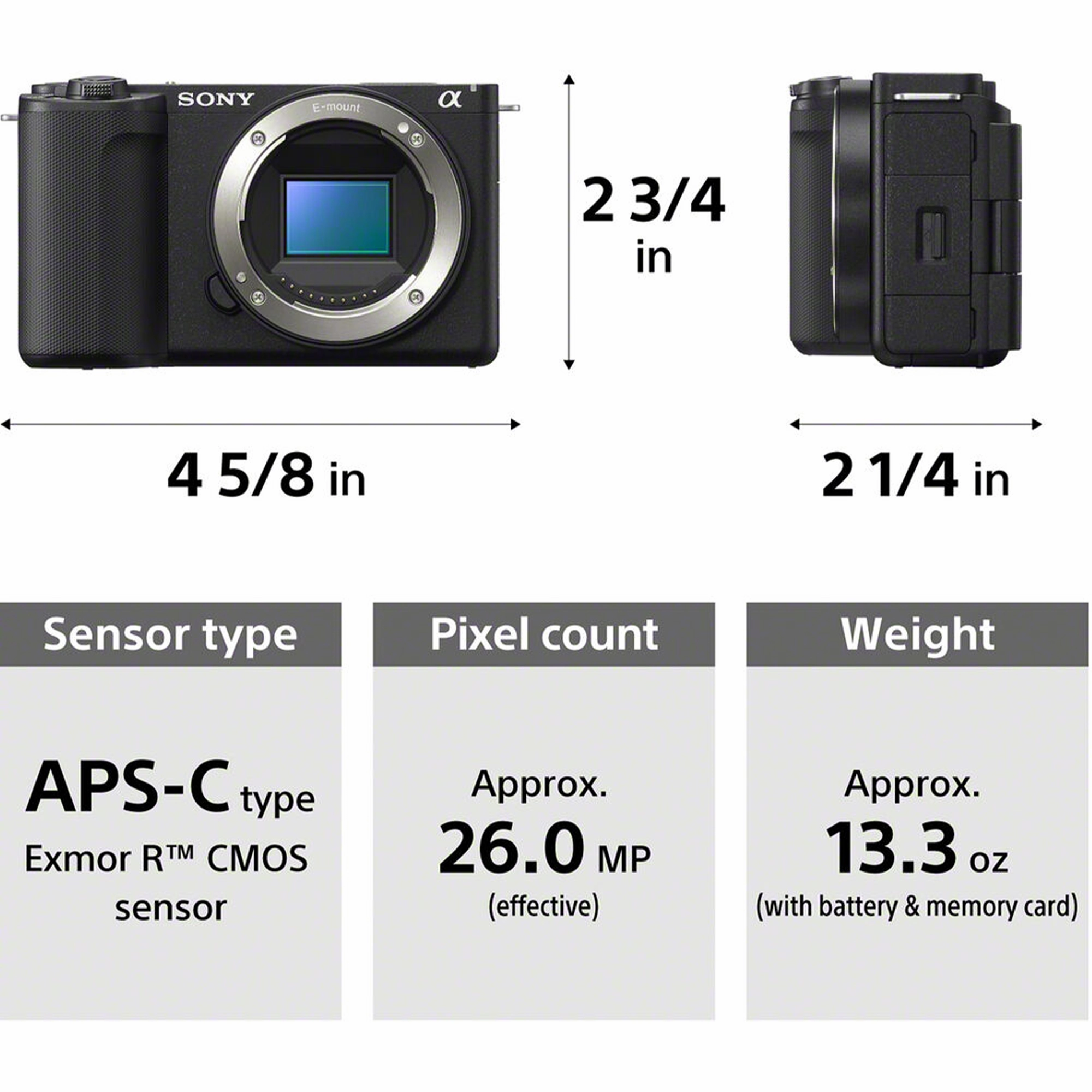 Sony Alpha ZV-E10 II Mirrorless Camera with 16-50mm Lens