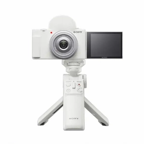 Sony ZV-1F Digital Vlog Camera With Bluetooth Grip (White) photo