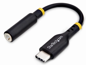 StarTech USB-C to 3.5mm TRRS Headphone/Headset Jack Audio Adapter noise cancelling headphones, bluetooth earbuds