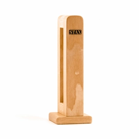 STAX HPS-2 Natural Wood Headphone Stand in ear monitors, dj headphones