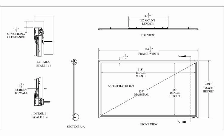 Stewart Filmscreen - StudioTek 130 G4 Wallscreen Deluxe Screen