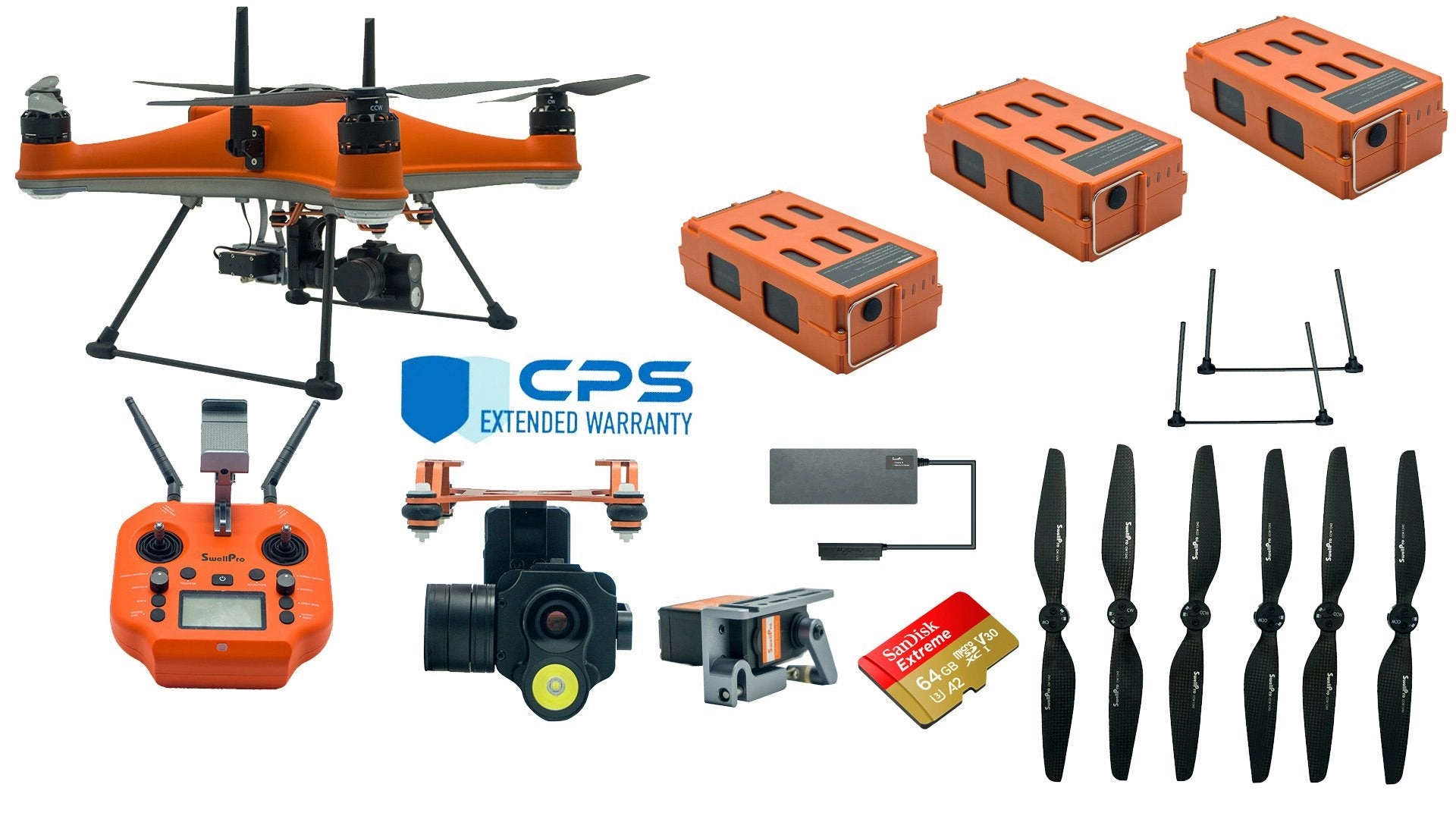 Swellpro Splash Drone 4 Waterproof NIGHT FISHING Bundle w/ Free Insurance drone with camera
