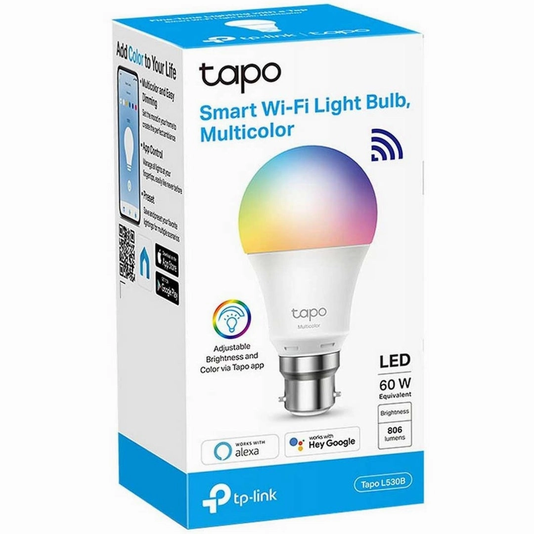 Tapo Wi-Fi Smart Bulb | Multicolour | Bayonet