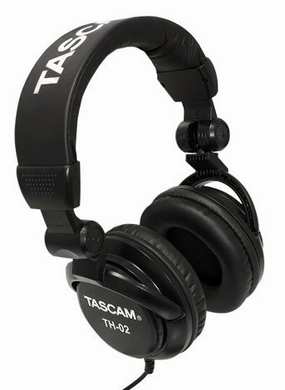Tascam TH-02 Studio Grade Foldable Headphones (On Sale!) noise cancelling headphones, bluetooth earbuds