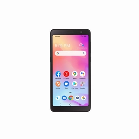 TCL STALA509DCPWP A3 Straight Talk 32GB 3GB RAM Android Prepaid Smartphone - Black Cell Phone