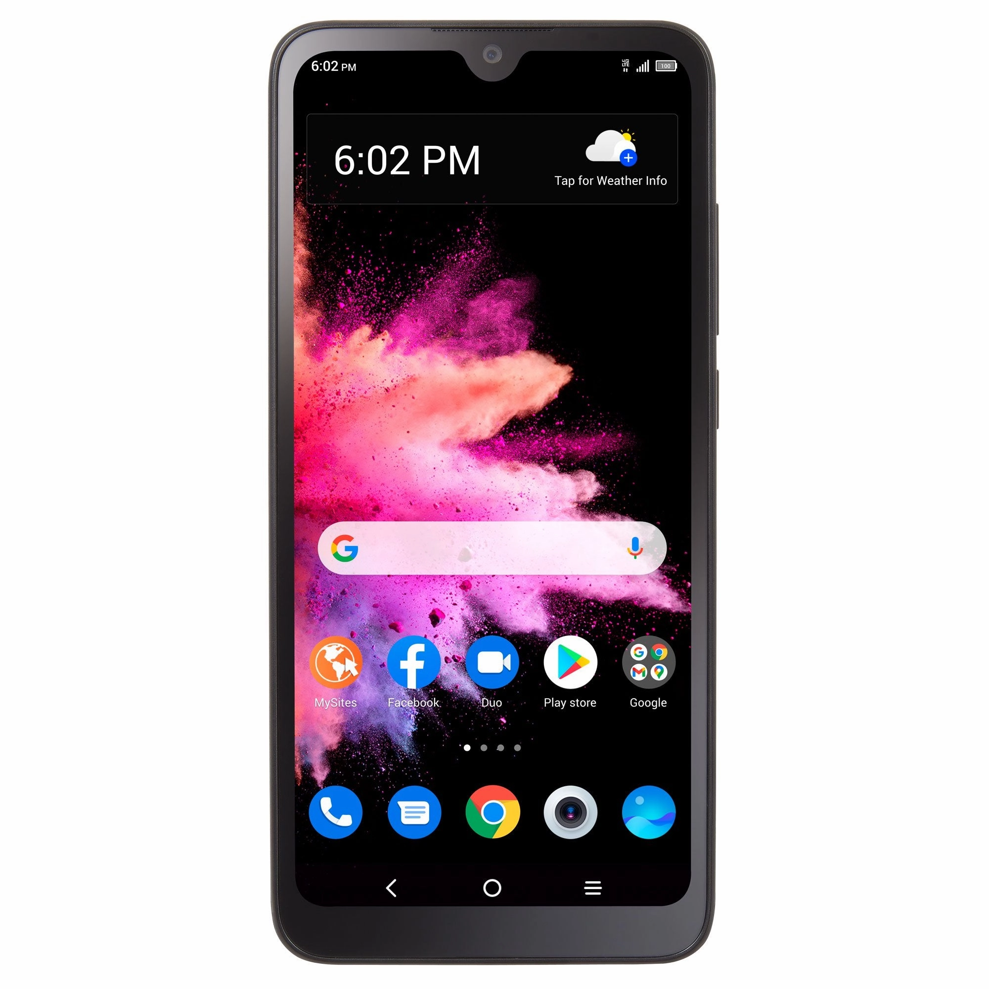 TCL TFALT602DCPWP TracFone 30 Z 32GB Black Prepaid Smartphone