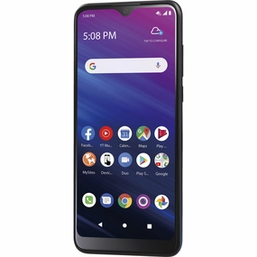 TCL WFMALA508DGP5 6.22'' HD  A2X 32GB Android Black Prepaid Smartphone - Walmart Family Mobile Cell Phone