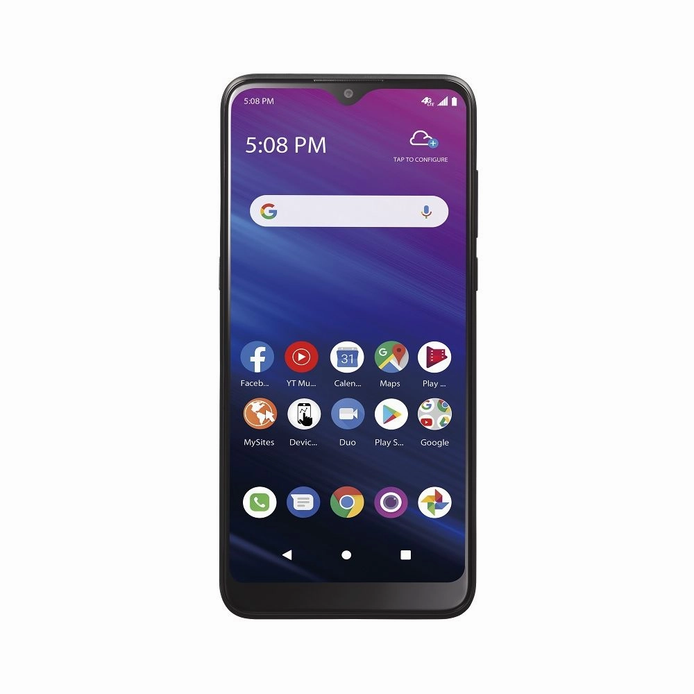 TCL WFMALA508DGP5 6.22'' HD  A2X 32GB Android Black Prepaid Smartphone - Walmart Family Mobile