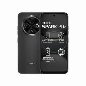 Tecno Spark 30C, 4 4GB & 128GB, 6.6Inch, Orbit Black Cell Phone