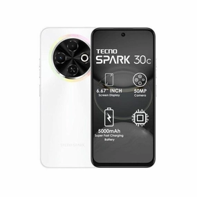 Tecno Spark 30C, 4 4GB & 128GB, 6.6Inch, Orbit White Cell Phone
