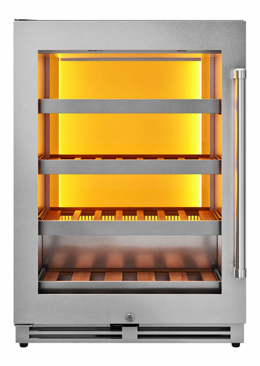 Thor Kitchen TWC24UL-LH - 24 Inch Single Zone Wine Cooler, 45 Wine Bottle Capacity Left Swing