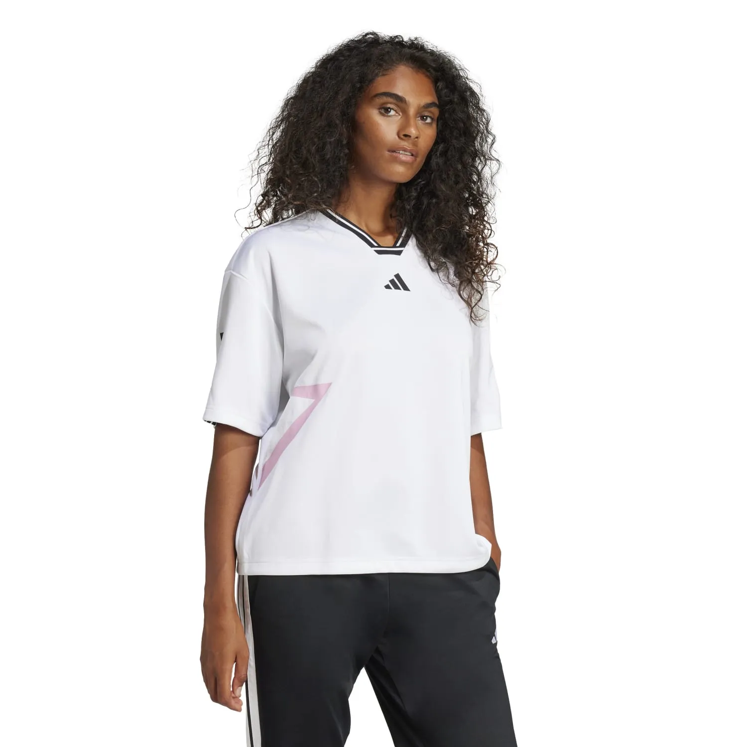 Tiro Colorblock Boyfriend Tee - Womens Clothing_Adidas