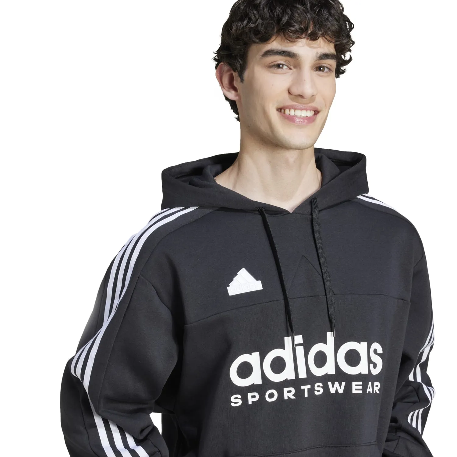Tiro Fleece Hoody- Mens Clothing_Adidas