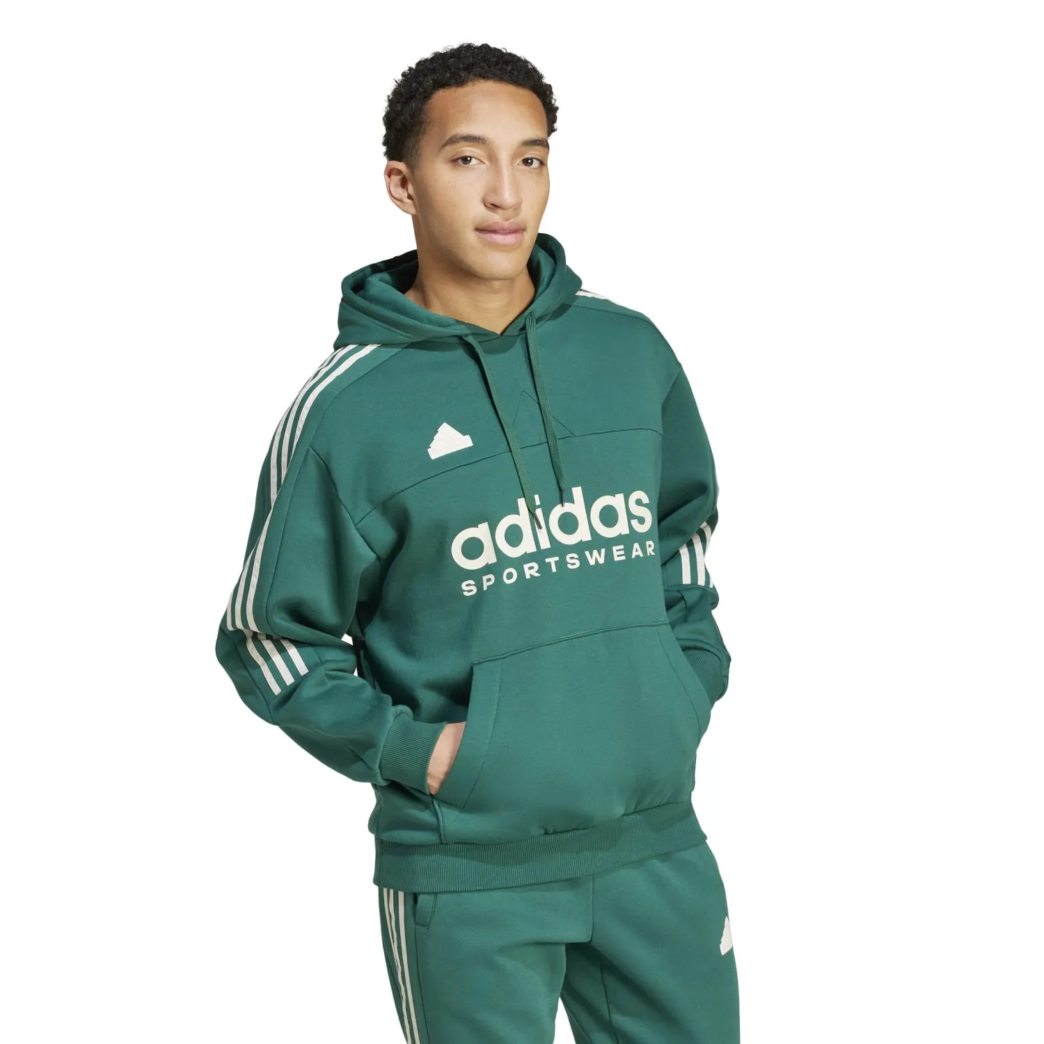 Tiro Fleece Hoody- Mens Clothing_Adidas