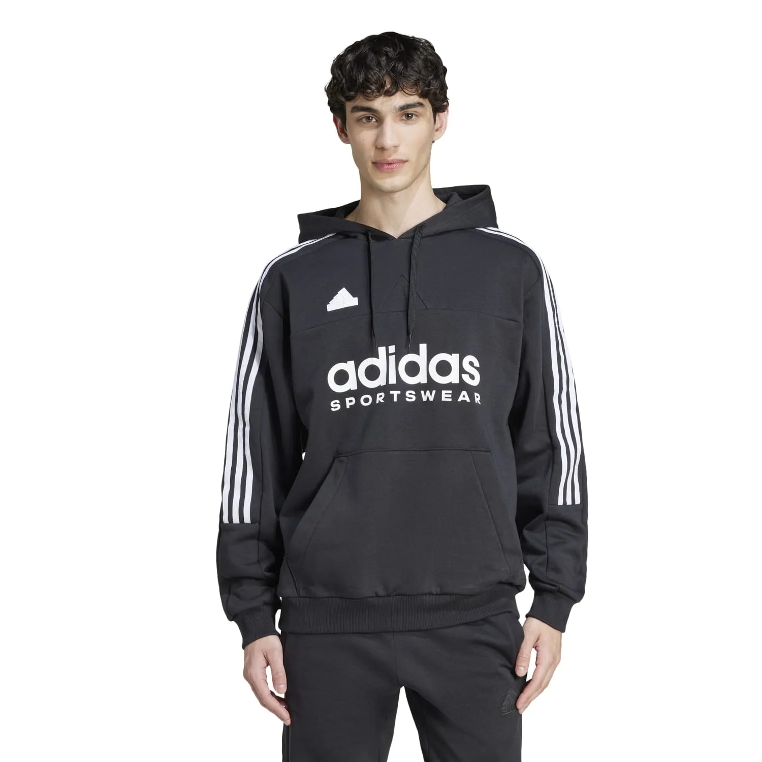 Tiro Fleece Hoody- Mens Clothing_Adidas
