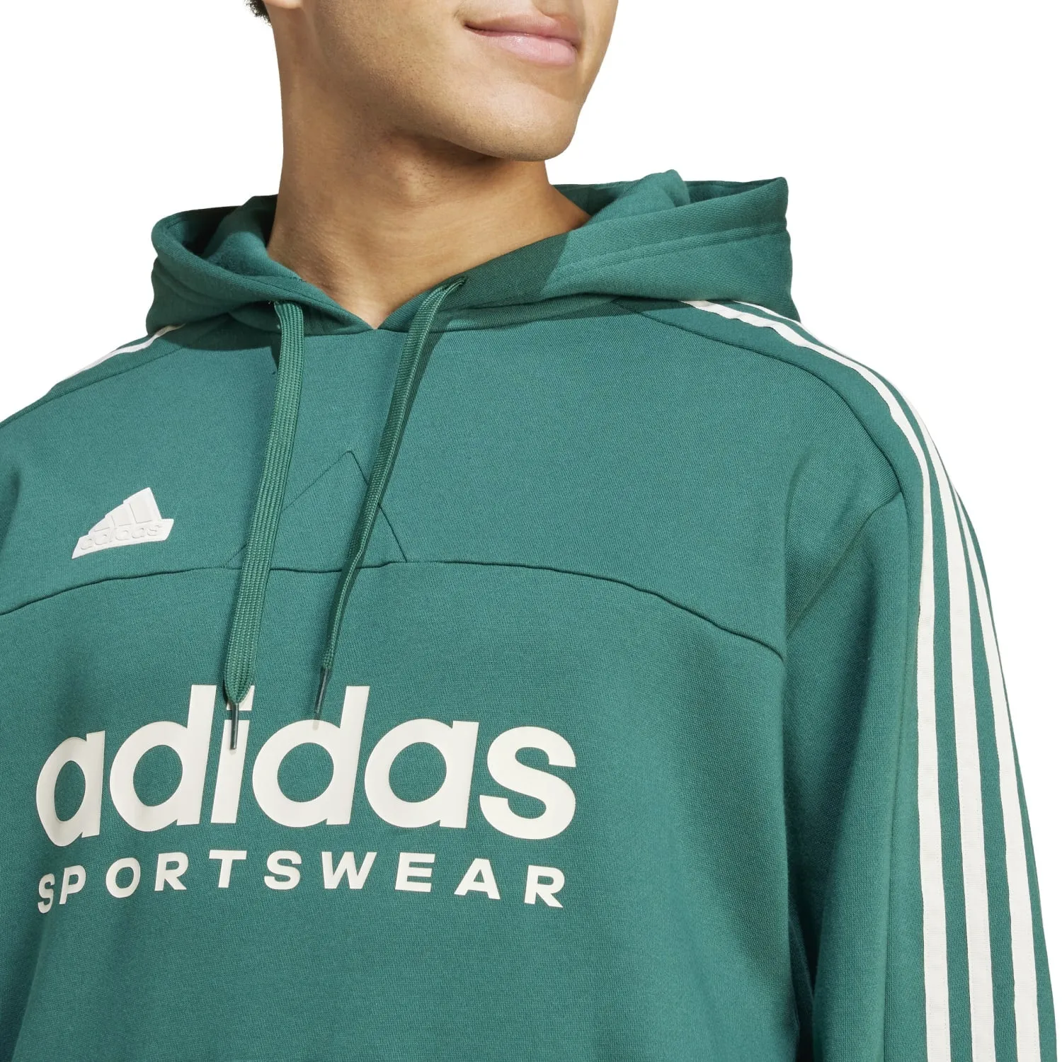 Tiro Fleece Hoody- Mens Clothing_Adidas