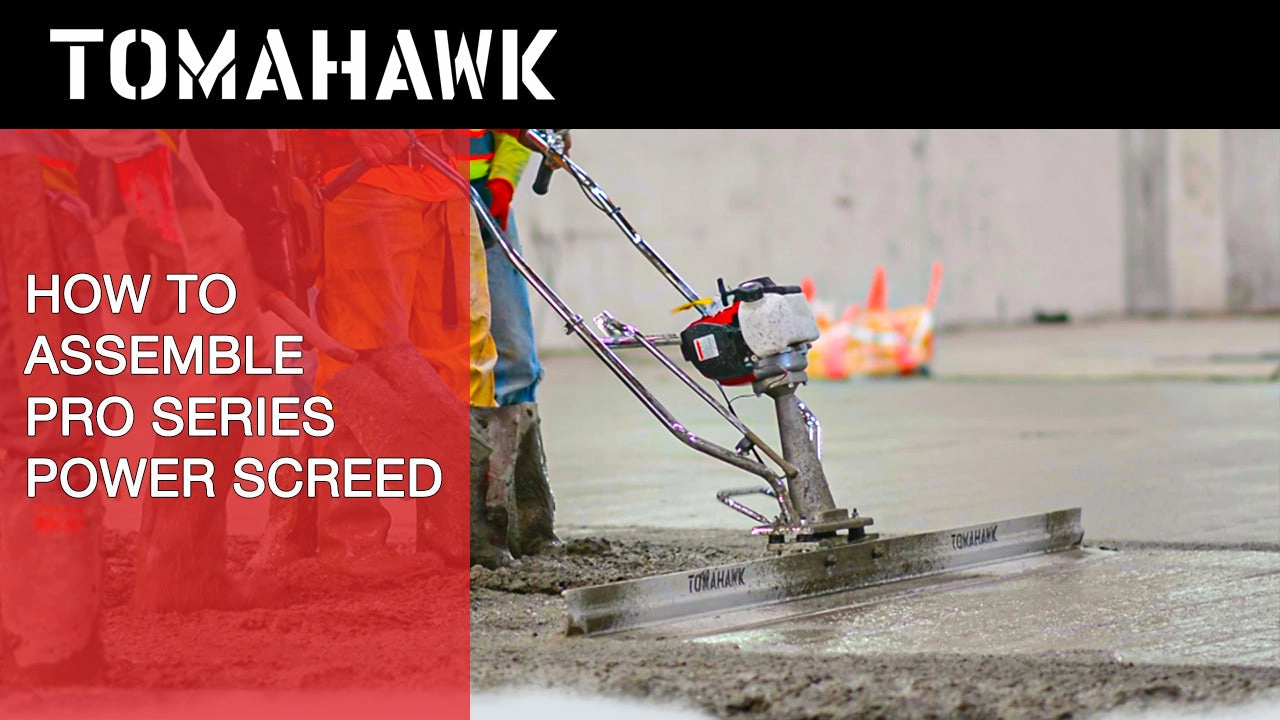 Tomahawk PRO Series Honda Power Screed Single Magnesium Blade Bundle (Choose 4ft, 6ft, 8ft, 10ft, 12ft, 14ft, 16ft)