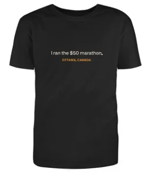 TORW ASICS 2024 T-Shirt (I ran the $50 Marathon) - Blue Heather asics Clothing