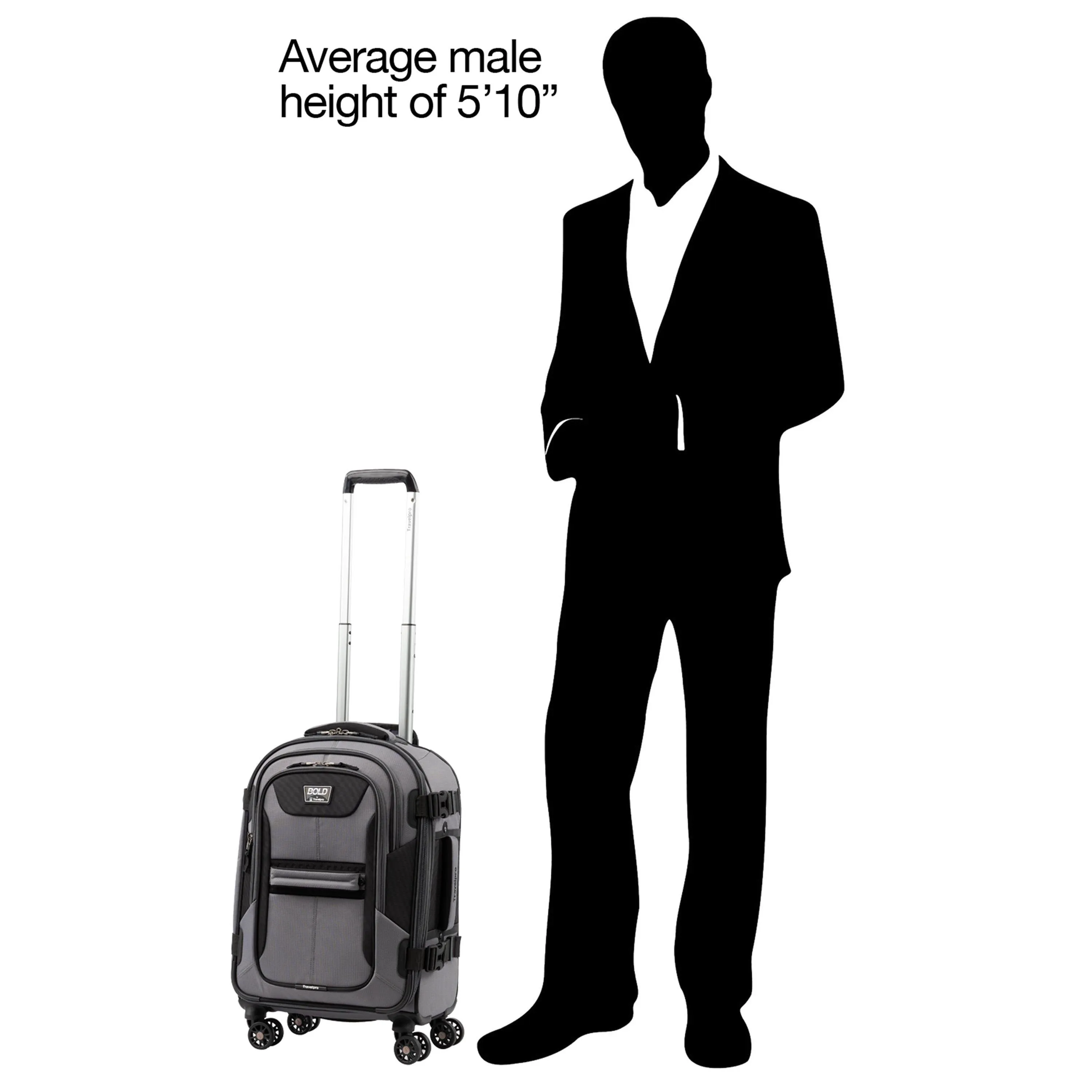 TravelPro Bold 21" 4-Wheel Carry-On Luggage Bags Travelpro