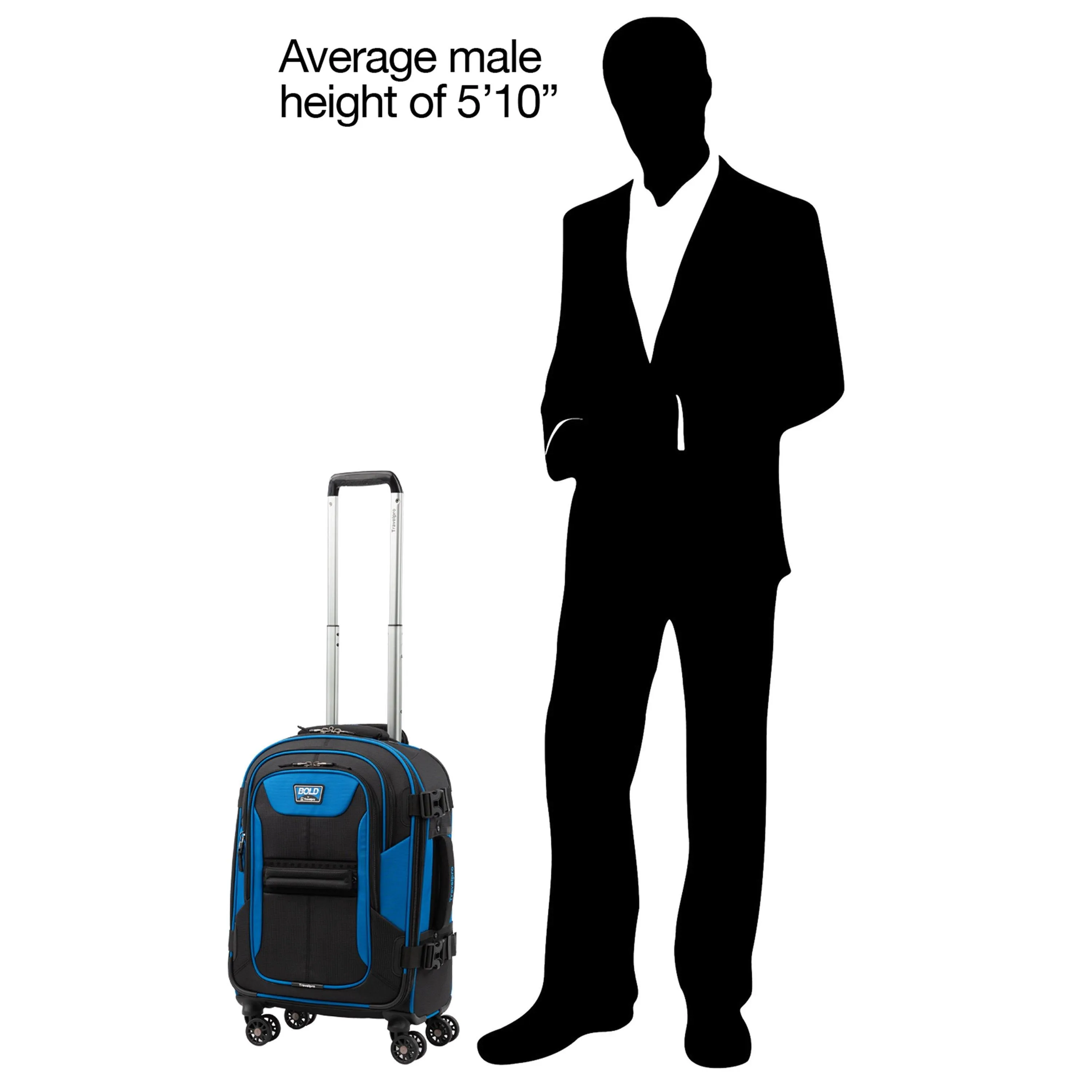 TravelPro Bold 21" 4-Wheel Carry-On Luggage Bags Travelpro