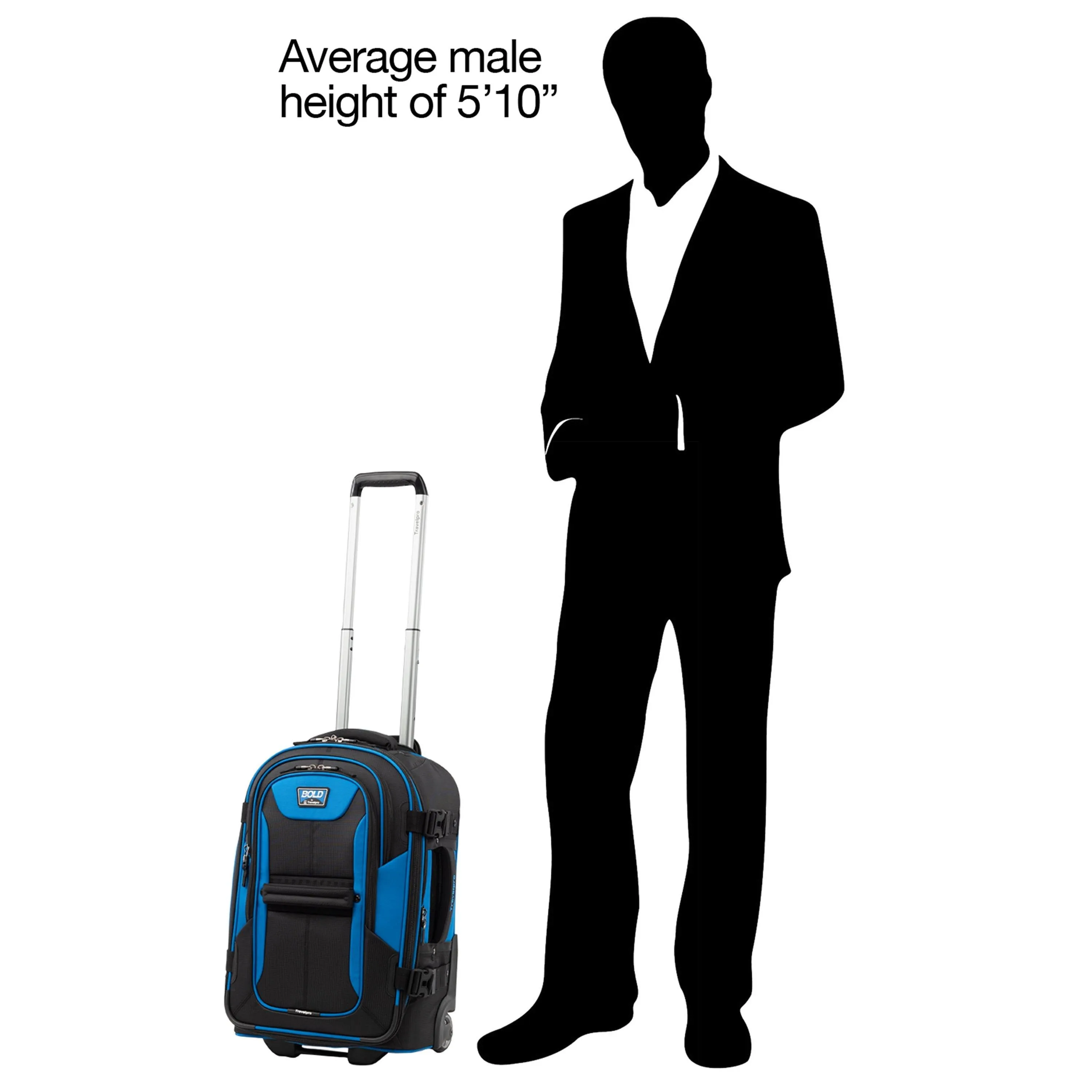 TravelPro Bold 22" 2-Wheel Carry-On Luggage Bags Travelpro