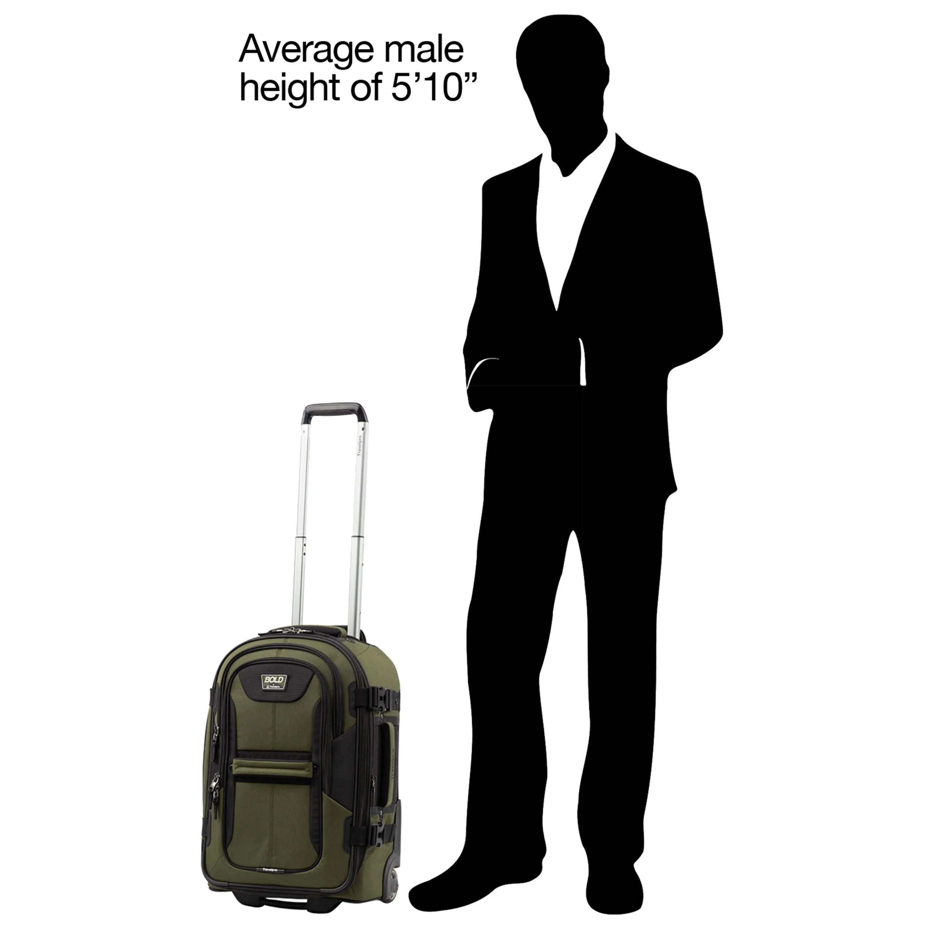 TravelPro Bold 22" 2-Wheel Carry-On Luggage Bags Travelpro