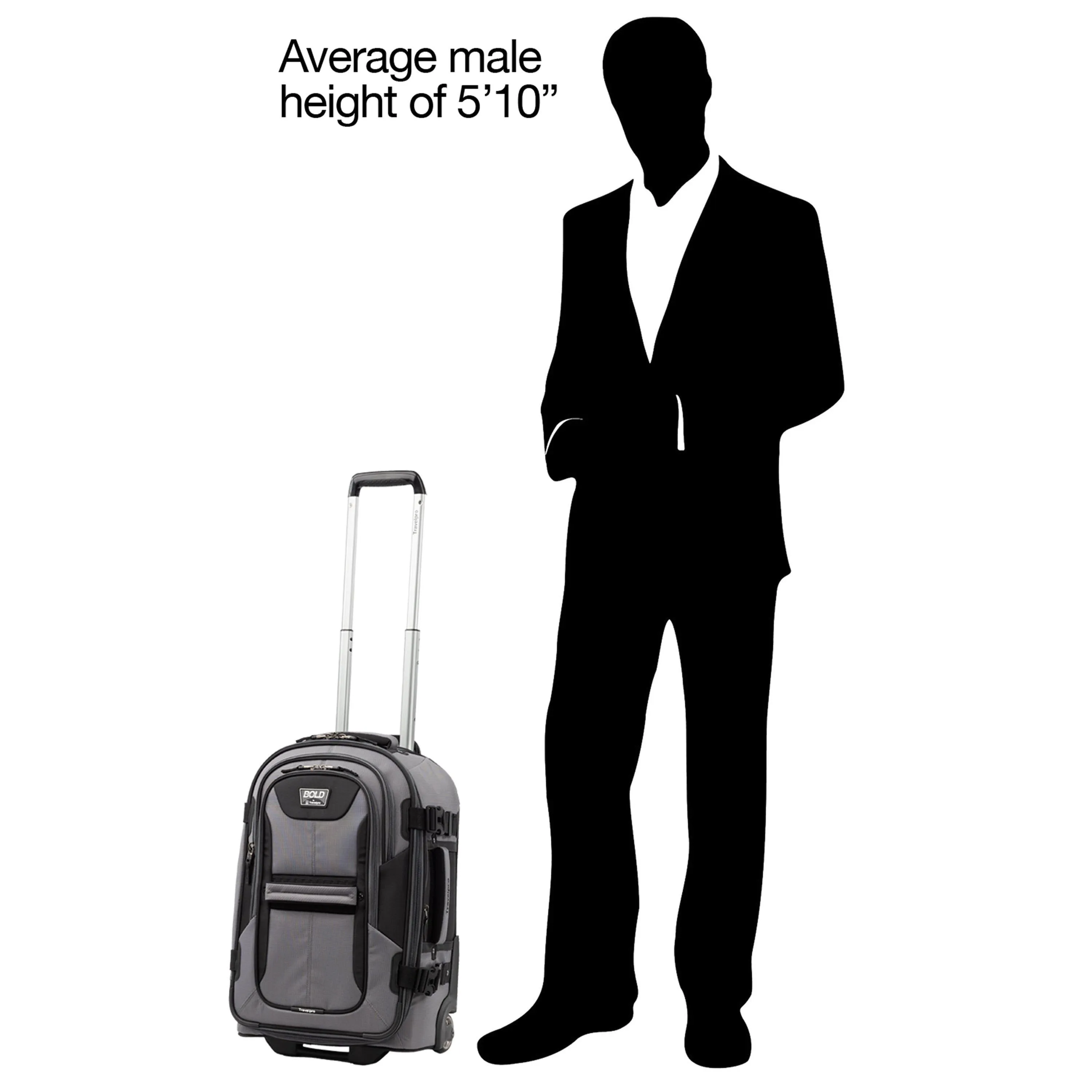 TravelPro Bold 22" 2-Wheel Carry-On Luggage Bags Travelpro