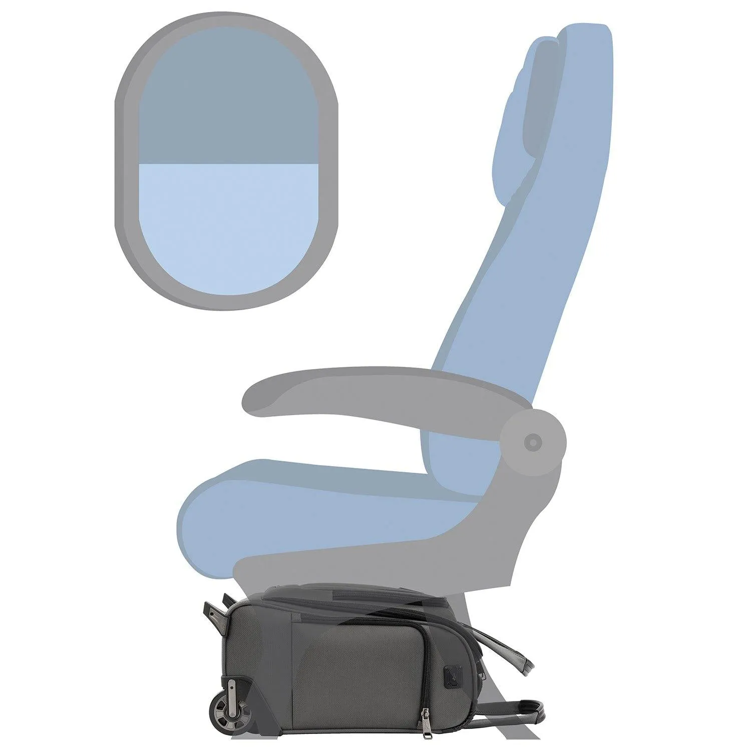 TravelPro Crew Versapack Rolling UnderSeat Carry-On Bags Travelpro