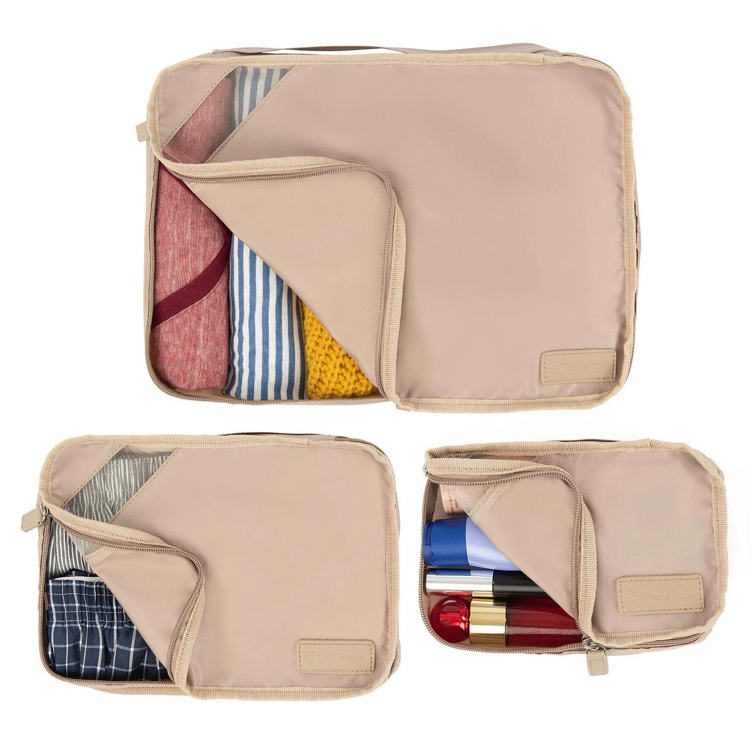 TravelPro Essentials 3-Pack Packing Cube Set Bags Travelpro