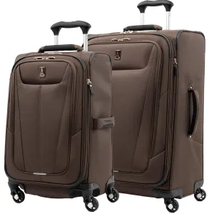 Travelpro Maxlite 5 2-Piece Set (21/25) 4-Wheel Softside Luggage Bags Travelpro