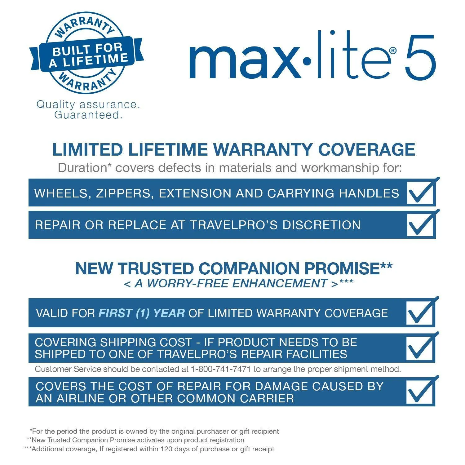 TravelPro Maxlite 5 26" 2-Wheel Medium Luggage Bags Travelpro